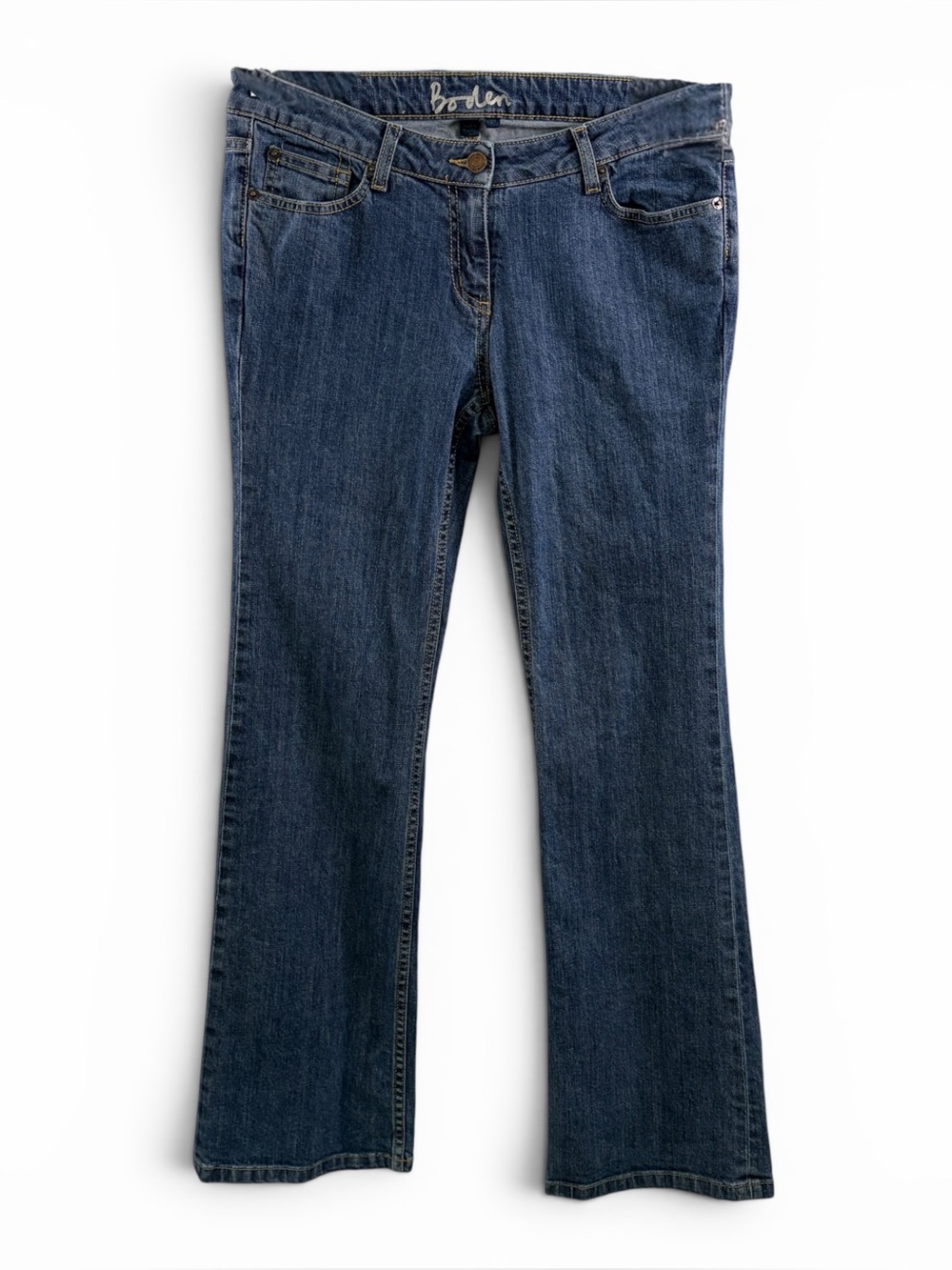 BODEN Low-Rise Bootcut Medium Wash Denim Women’s Jeans, 12R